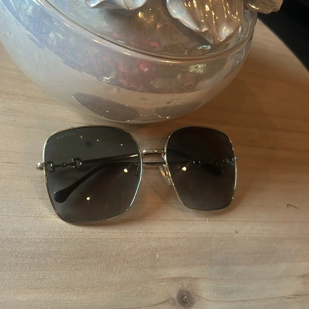 Gucci Horsebit Square-Framed Sunglasses
